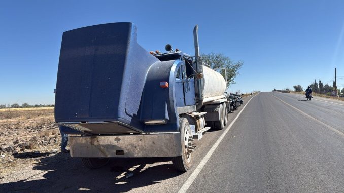 Asegura la Policía Estatal camión con reporte de robo