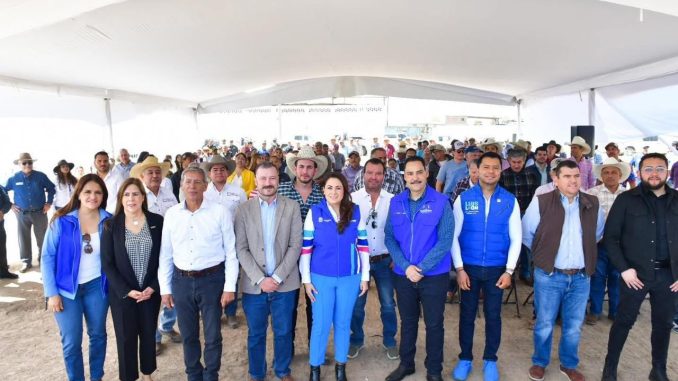 Gobernadora Tere Jiménez puso en marcha perforación de Pozo, beneficiará a 250 productores ganaderos