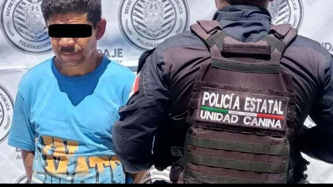 Policías Estatales detienen a sujeto con envoltorios con droga