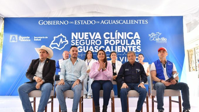 En Calvillo, Gobernadora Tere Jiménez inaugura Clínica del Seguro Popular Aguascalientes y pone en marcha Campaña contra la Tuberculosis Bovina