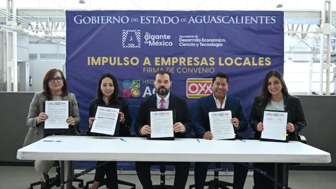 Productos "Hecho en Aguascalientes" se venden en tiendas OXXO gracias al apoyo estatal