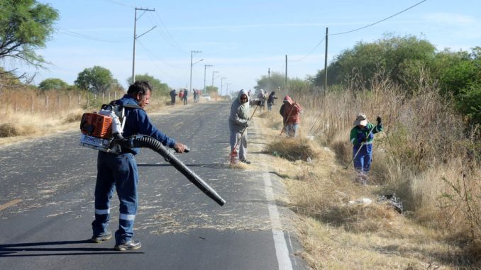 Realiza Municipio de Aguascalientes Jornada de limpieza y desmalezado en la comunidad "El Hotelito"