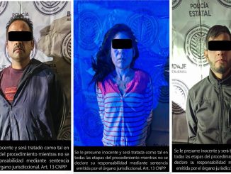 Policías Estatales capturan a tres personas en posesión de envoltorios con droga