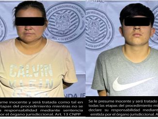 Policías Estatales detienen a dos personas señaladas por el delito de robo