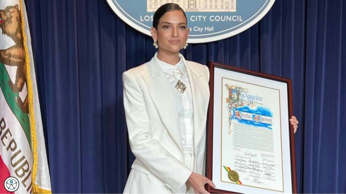 Natalia Jiménez recibe reconocimiento reconocimiento de la Ciudad de Los Ángeles y encabeza Fiesta Broadway 2025