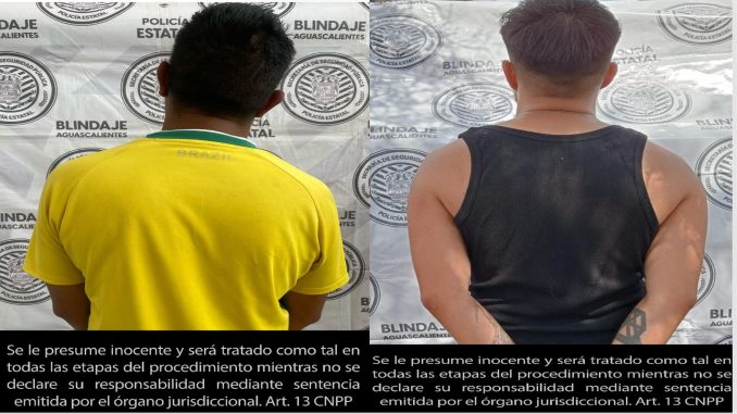 Policía Estatal y Municipal de San Francisco de los Romo, detienen a sujetos en posesión de armas prohibidas