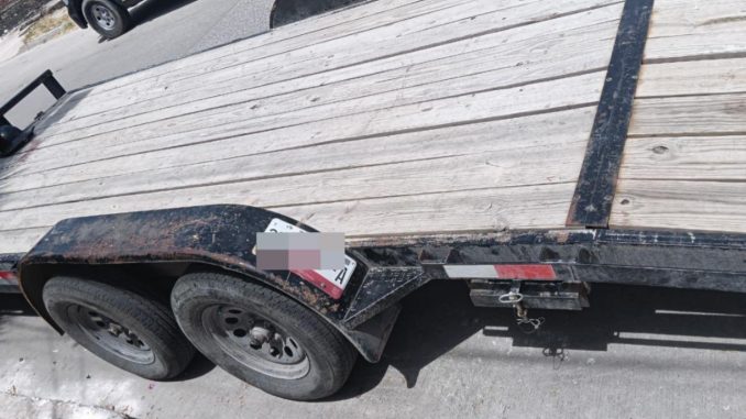 Policía de Carreteras asegura remolque con alteraciones