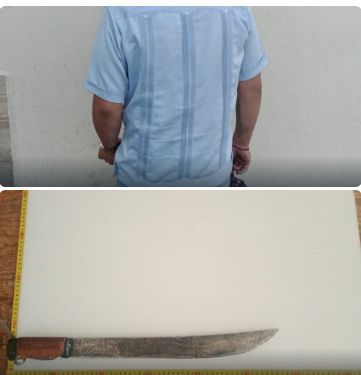 Policía Municipal detiene a un hombre por portación de arma prohibida