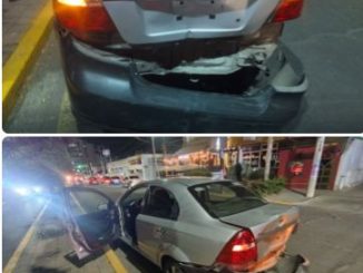 Policía Vial atiende choque tipo alcance en Avenida Las Américas