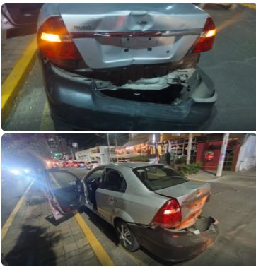Policía Vial atiende choque tipo alcance en Avenida Las Américas