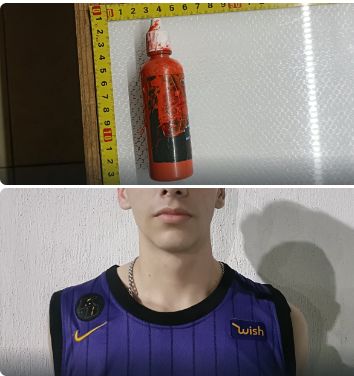 Policía Municipal detiene a sujeto por daños a la estética urbana