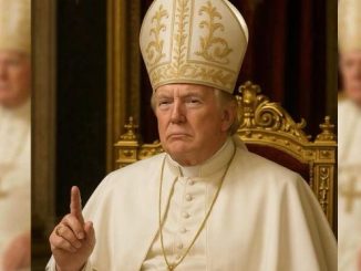 Trump postea en su cuenta de Truth Social una foto vestido de papa