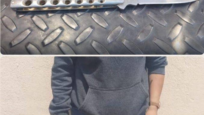 Policía Municipal detiene a una Mujer que portaba arma prohibida