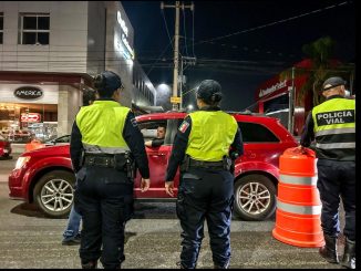Mantiene Seguridad Pública Municipal el Operativo "Alcoholímetro"