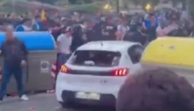 Auto embiste multitudes previo al partido Espanyol vs Barcelona; al menos 14 heridos
