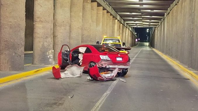 Policía Vial atiende accidente en Av. Aguascalientes