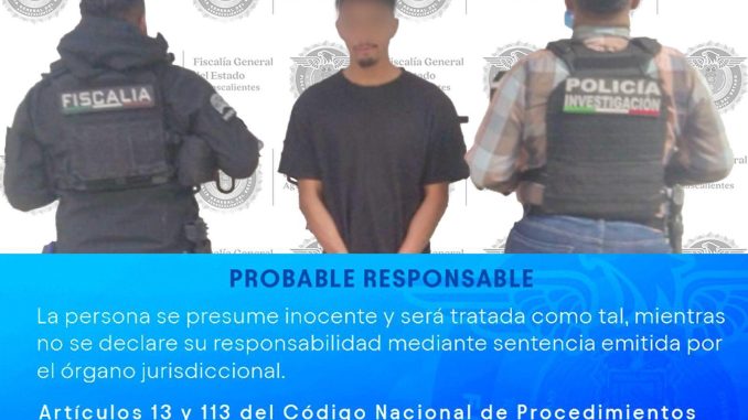 La Fiscalía General del Estado de Aguascalientes obtiene vinculación a proceso contra presunto responsable de feminicidio y tentativa de homicidio