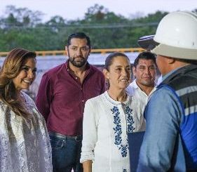 Sheinbaum y Mara Lezama recorren nuevo Hospital General de Felipe Carrillo Puerto