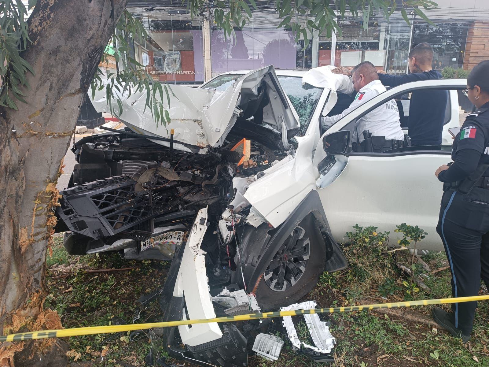 Policía Vial atiende accidente que dejó una lesionada al norte de la ciudad