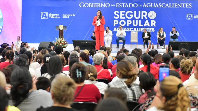 Gobernadora Tere Jiménez protege la salud de quienes no cuentan con Seguridad Social a través del Seguro Popular Aguascalientes