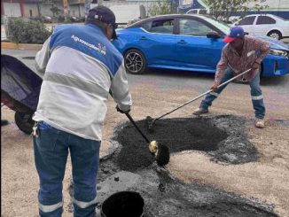 Continúa Municipio con el bacheo y limpieza de calles afectadas por la lluvia