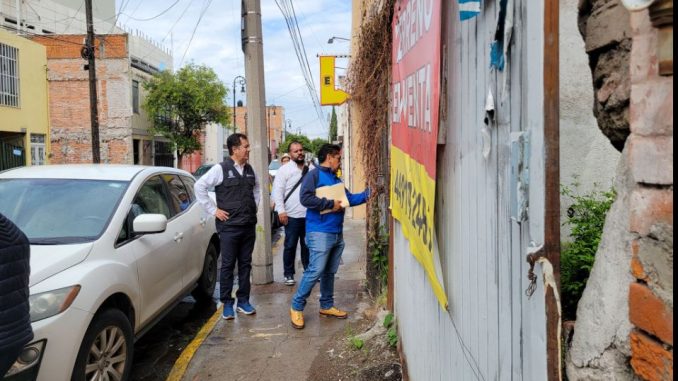 Intensifican supervisión de fincas antiguas para evitar riesgos en Temporada de lluvias