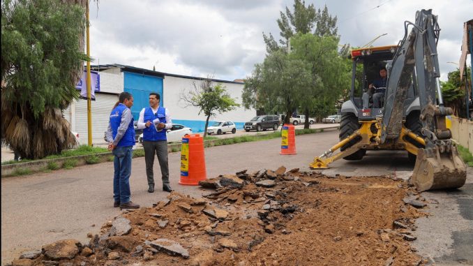 Arranca Leo Montañez pavimentación con concreto hidráulico en Av. Mariano Hidalgo