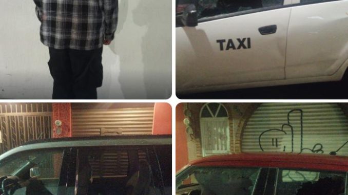 Policía Municipal detiene a sujeto por daños a vehículos