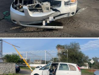 Policía Vial asiste choque por alcance entre dos vehículos