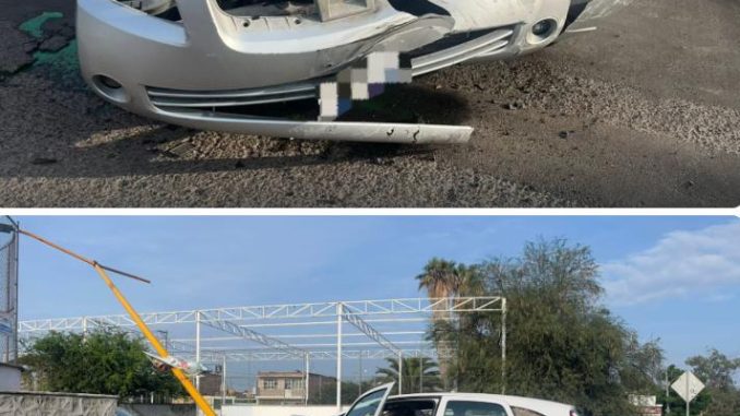 Policía Vial asiste choque por alcance entre dos vehículos