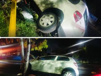 Policía Vial atiende accidente contra objeto fijo