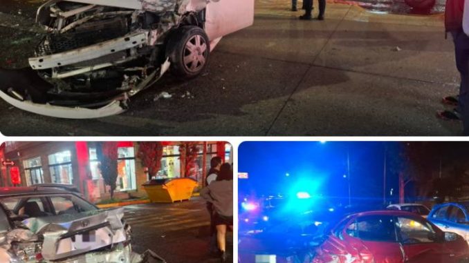 Policía Vial atiende accidente de tipo carambola al norte de la ciudad