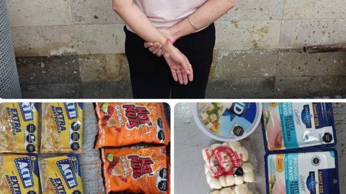 Policía Municipal detiene a Mujer por robo tipo fardero en tienda de autoservicio