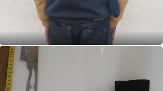 Policía Municipal detiene a individuo en posesión de arma prohibida