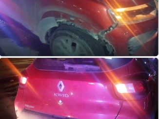 Policía Vial asiste choque por alcance entre dos vehículos al norte de la ciudad