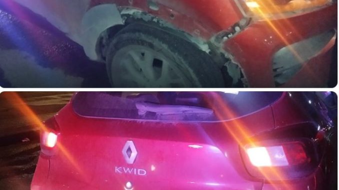 Policía Vial asiste choque por alcance entre dos vehículos al norte de la ciudad