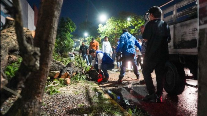Encabeza Leo Montañez atención a reportes tras intensas lluvias