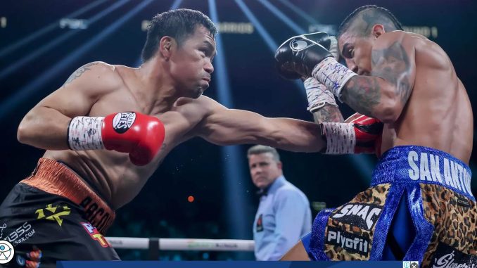 Pacquiao sale del retiro sin poder vencer a Barrios|