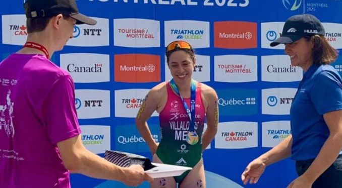 Kenia Villalobos vuelve a conquistar el Oro en Serie Mundial de Paratriatlón en Canadá