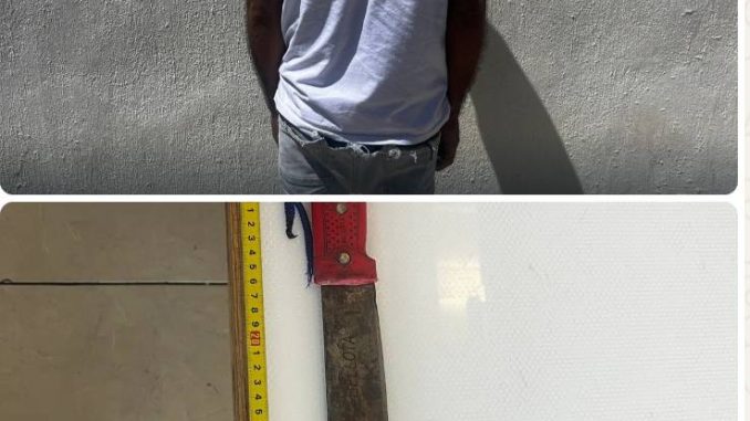 Policía Municipal detiene a individuo con portación de arma prohibida