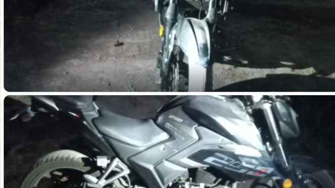 Policía Municipal recupera una motocicleta con reporte de robo