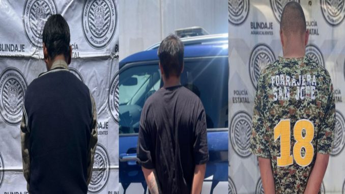 Policías Estatales logran detención de tres sujetos por posesión de sustancias al parecer ilícitas