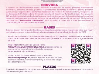 Invita IEE a participar en convocatoria de “Testimonios Electorales”