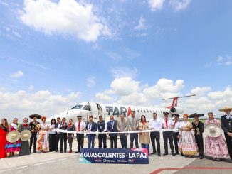 Inauguran nuevo vuelo directo Aguascalientes-LaPaz