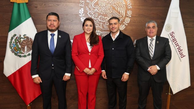 Se reúne Gobernadora Tere Jiménez con Omar García Harfuch, buscan reforzar la Seguridad en el Estado y la Región
