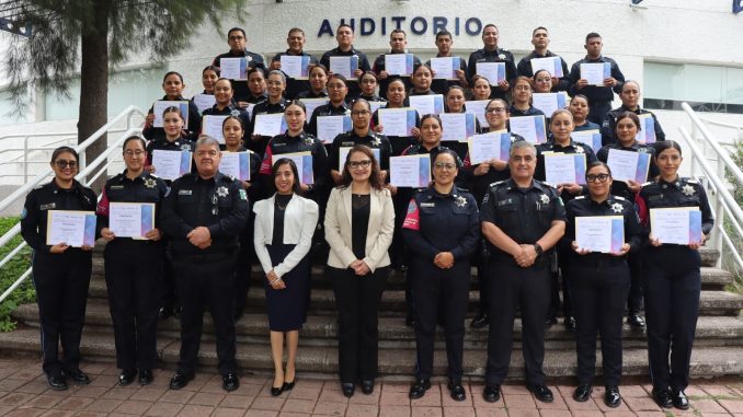 Policía Rosa Estatal y Municipal fortalece sus habilidades para atender a Mujeres en Aguascalientes