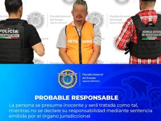 Fiscalía General del Estado asegura a objetivo prioritario generador de violencia en la región norte de Aguascalientes y Zacatecas