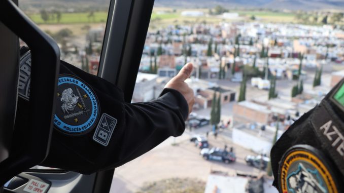 Con tecnología de vanguardia y vigilancia aérea, se refuerzan los operativos de seguridad en todo el estado