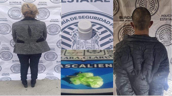 Dos personas son detenidas en acciones diferentes por Policías Estatales en poder de sustancia granulada con las características propias del crystal