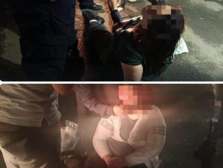 Policía Vial atiende accidente de motocicleta en Avenida Aguascalientes Oriente